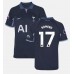 Maillot de foot Tottenham Hotspur Cristian Romero #17 Extérieur vêtements 2023-24 Manches Courtes